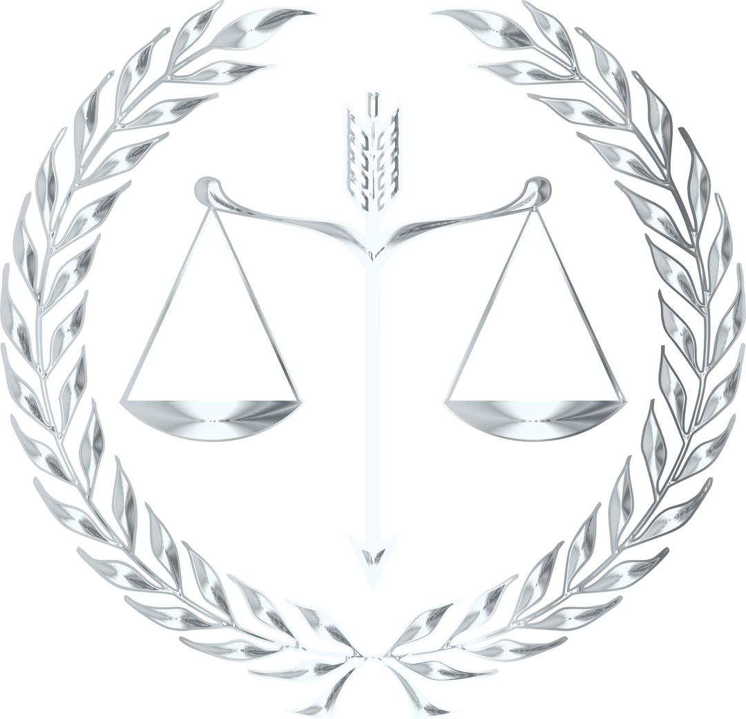 Justice Emblem Silver png transparent