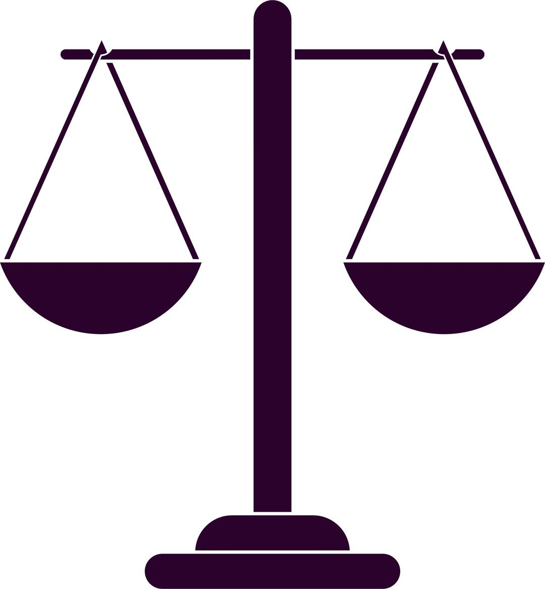 Justice Scales Silhouette 2 png transparent
