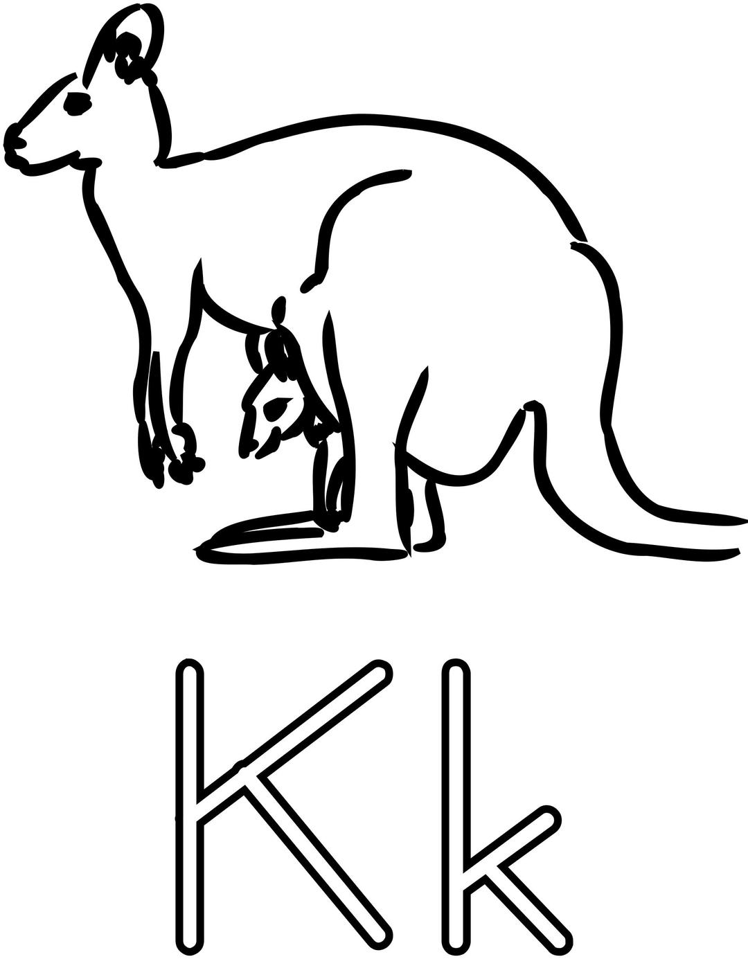 K Is For Kangaroo png transparent