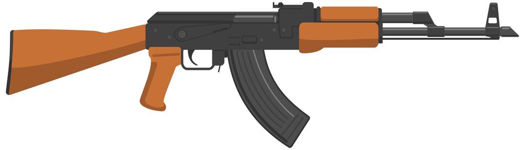 Kalashnikov (flat) png transparent