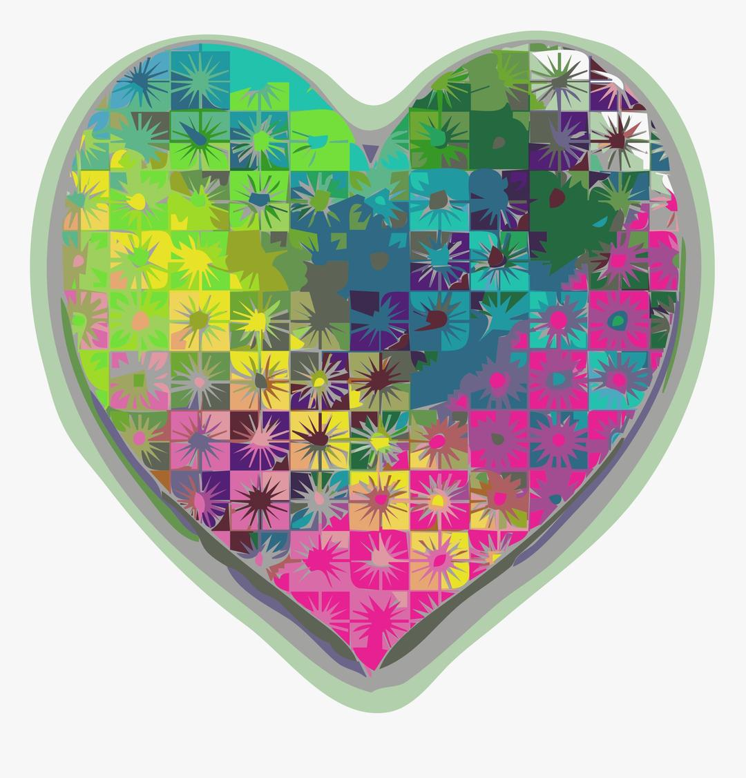 Kaleidoscope Hearts 1 png transparent