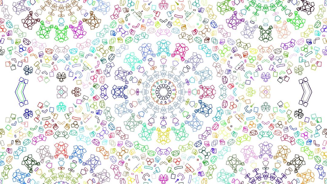 Kaleidoscope Prismatic Abstract No Background png transparent