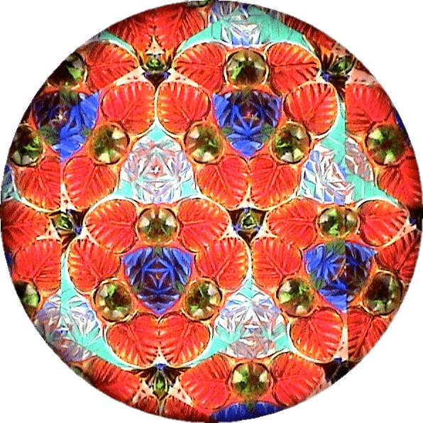 Kaleidoscope Red Leaves png transparent