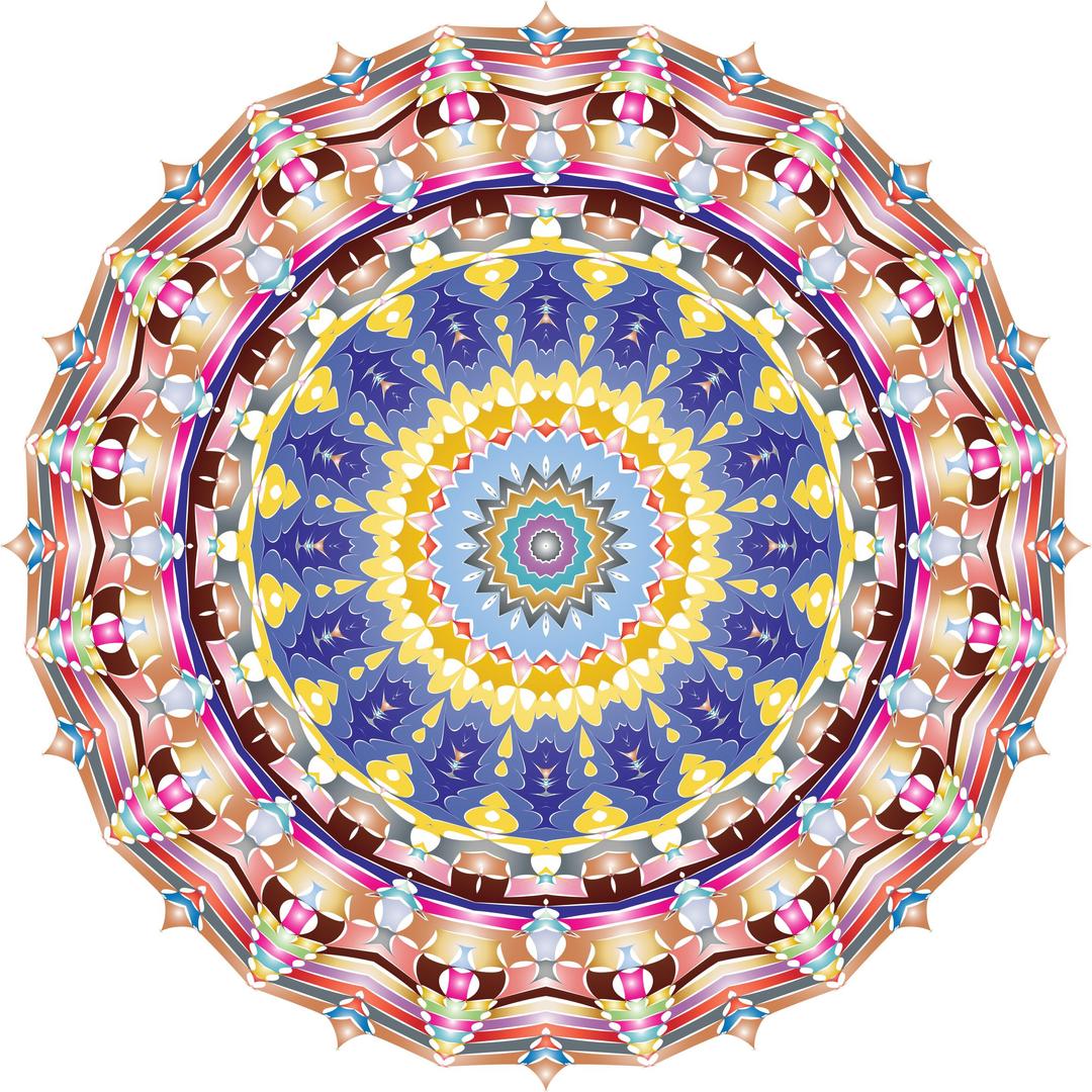 Kaleidoscopic Mandala 3 No Backgorund png transparent