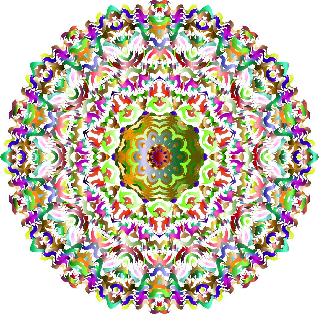 Kaleidoscopic Mandala 7 No Background png transparent