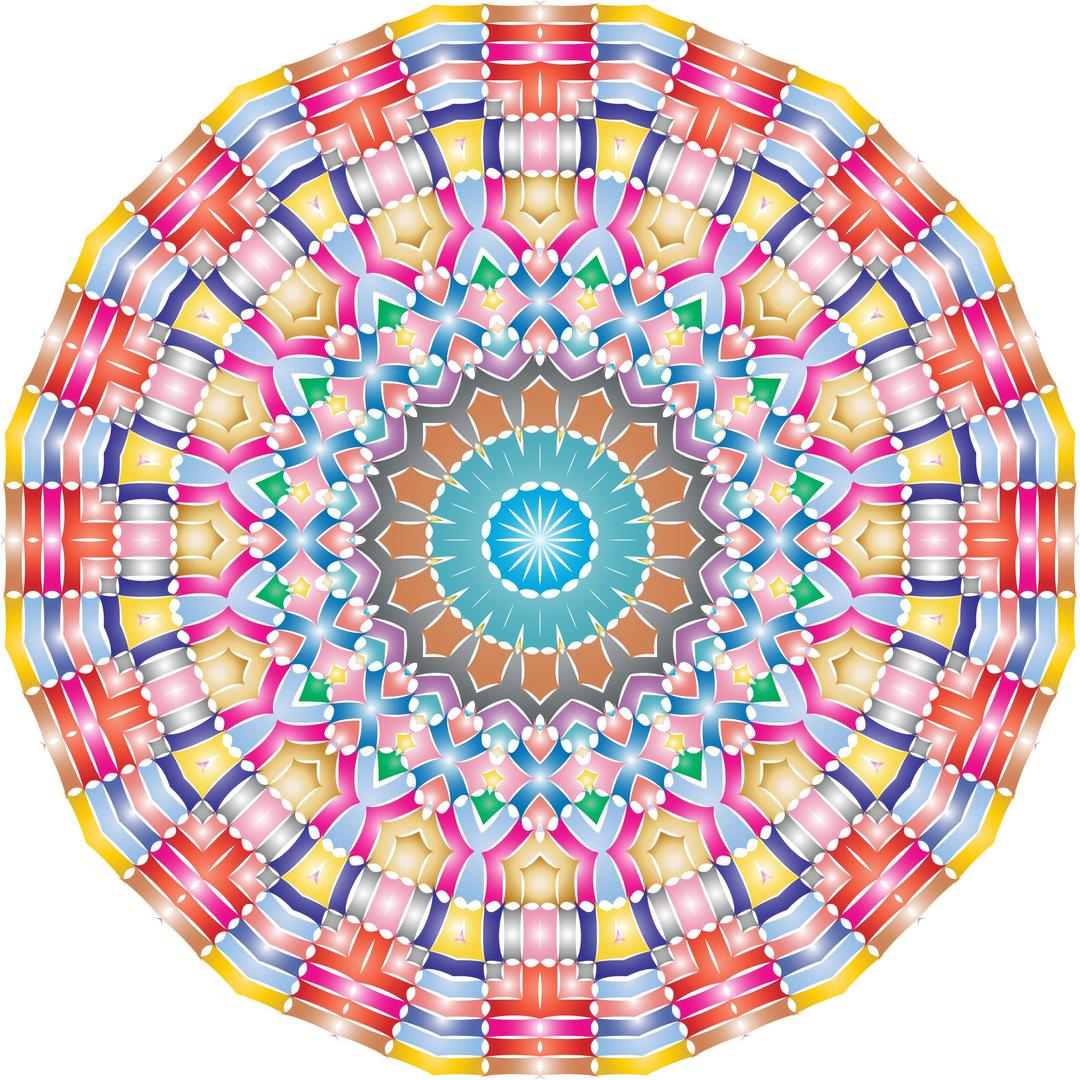 Kaleidoscopic Mandala No Background png transparent