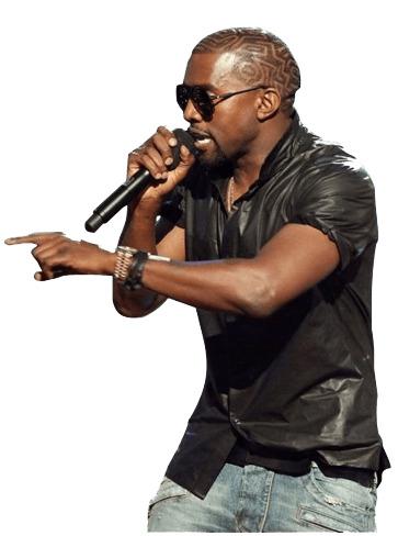 Kanye West Singing png transparent