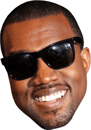 Kanye West Smiling Face png transparent