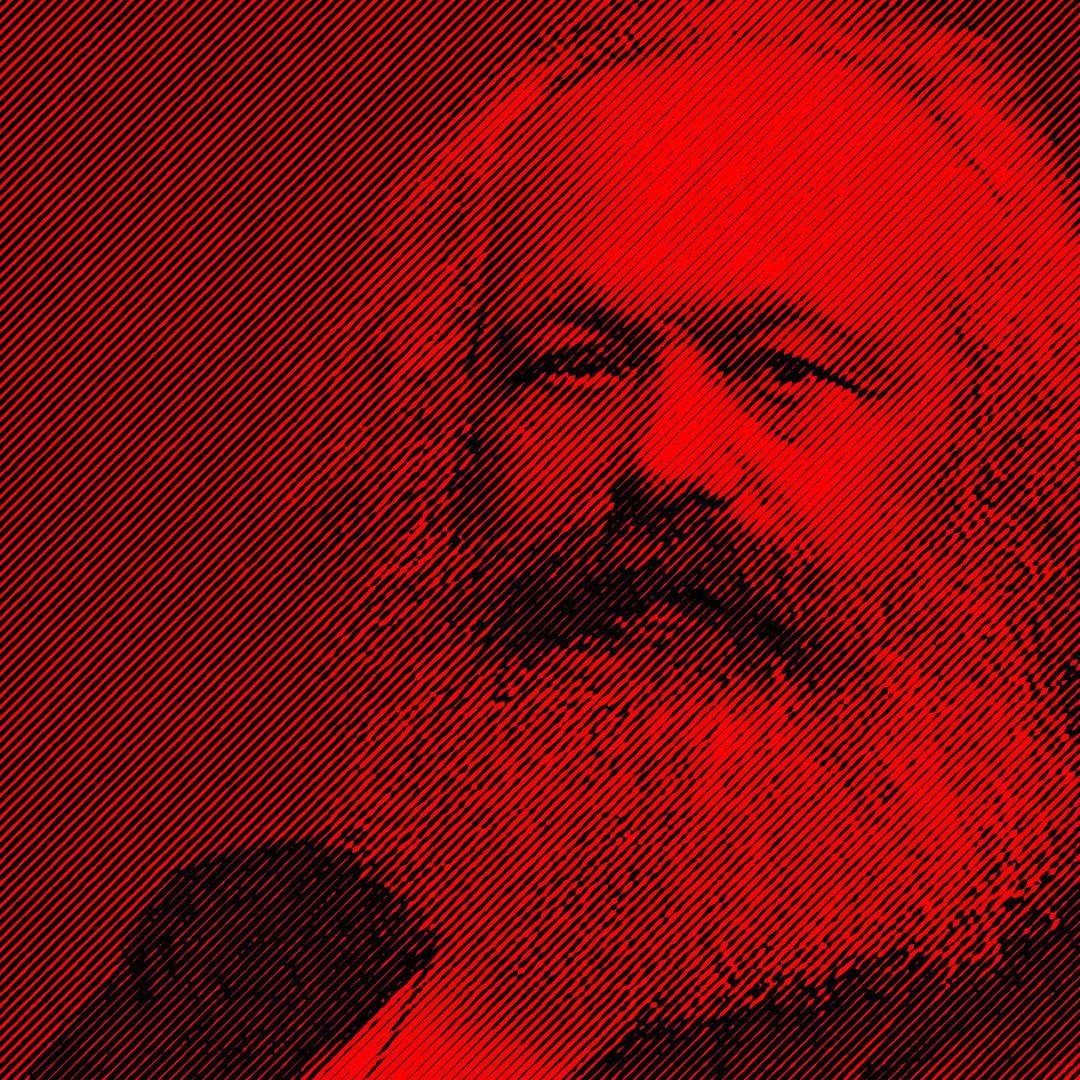 Karl Marx stripes png transparent