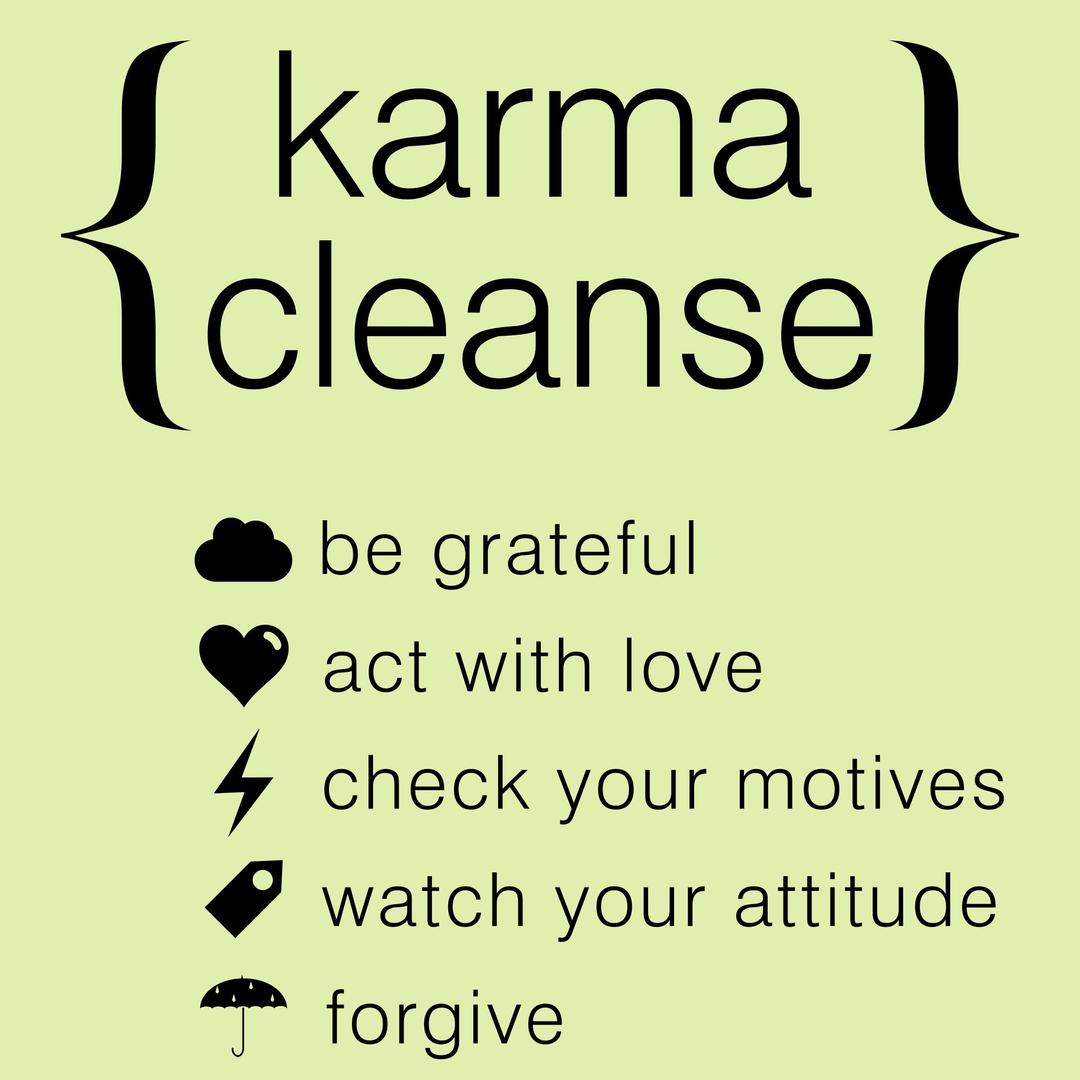 Karma Cleanse Typography png transparent