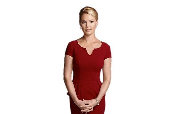 Katherine Heigl In Red Dress png transparent