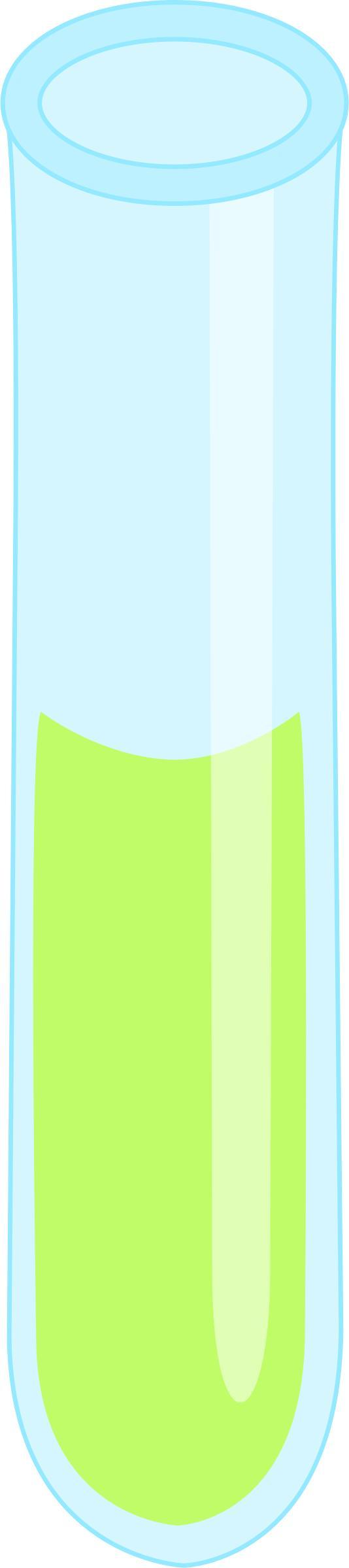 Kawaii test tube with liquid - REMIXED png transparent