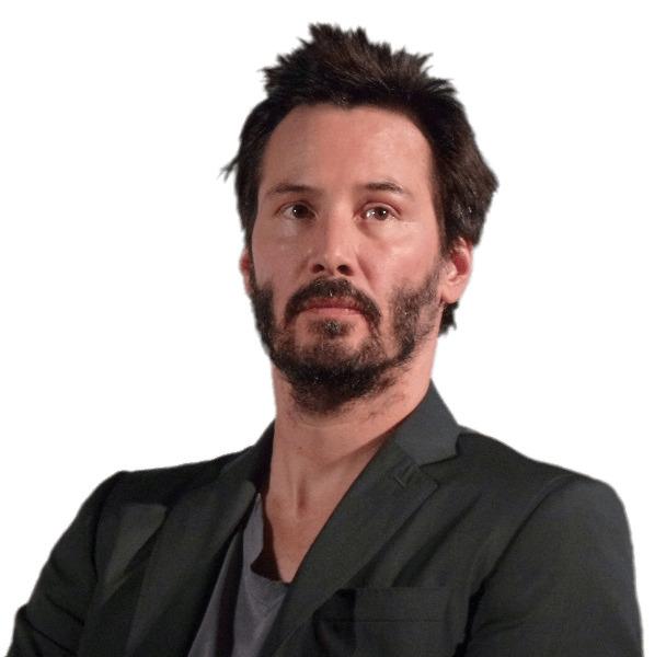 Keanu Reeves Grey Suit png transparent