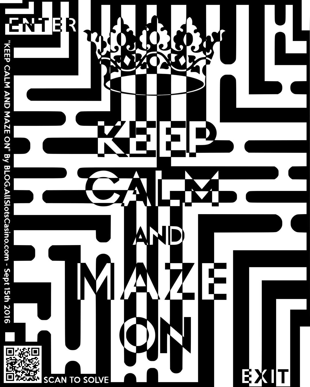 Keep Calm and Maze On png transparent