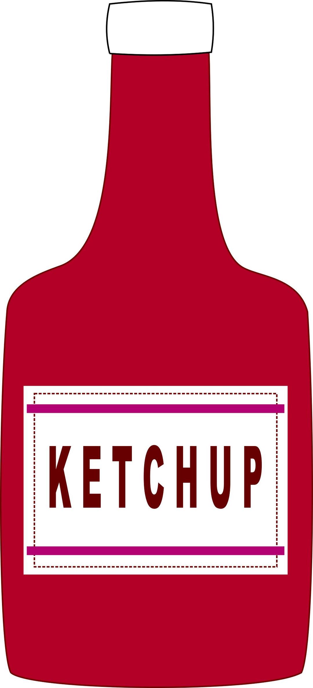 Ketchup bottle png transparent