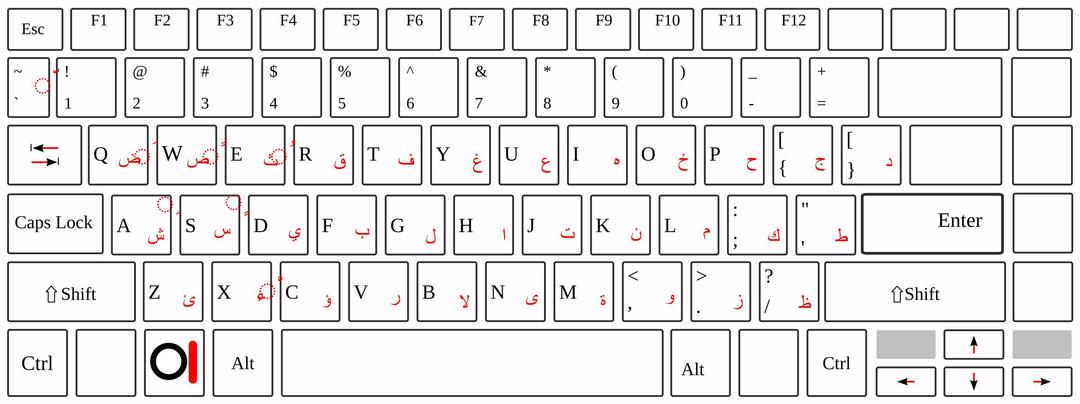 Keyboard Laptop Arabic png transparent