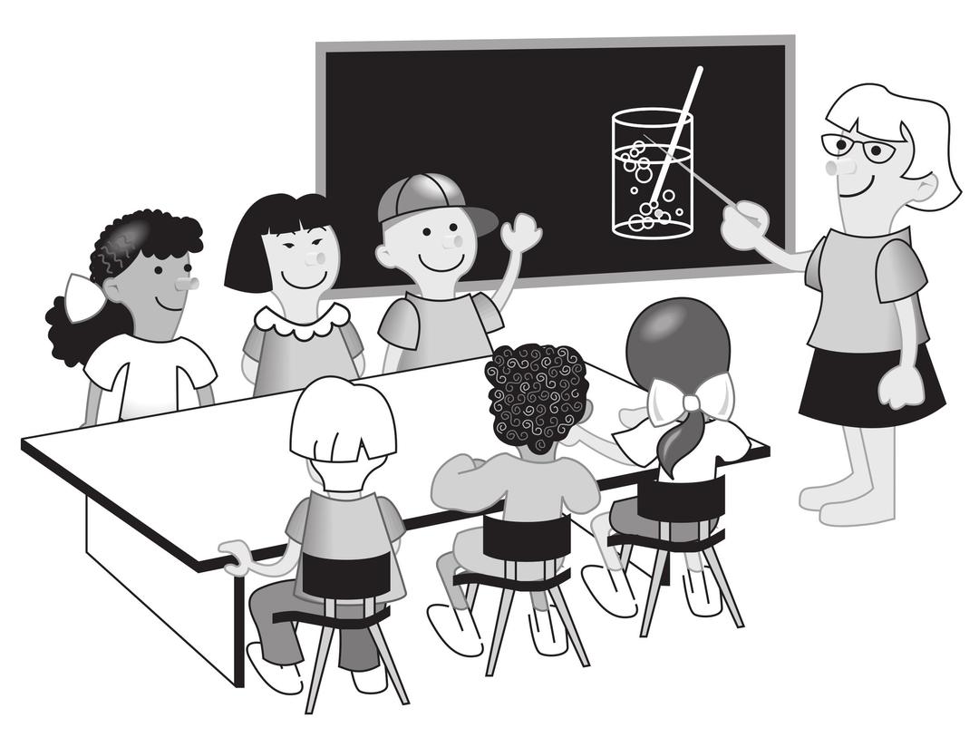 Kids in classroom png transparent