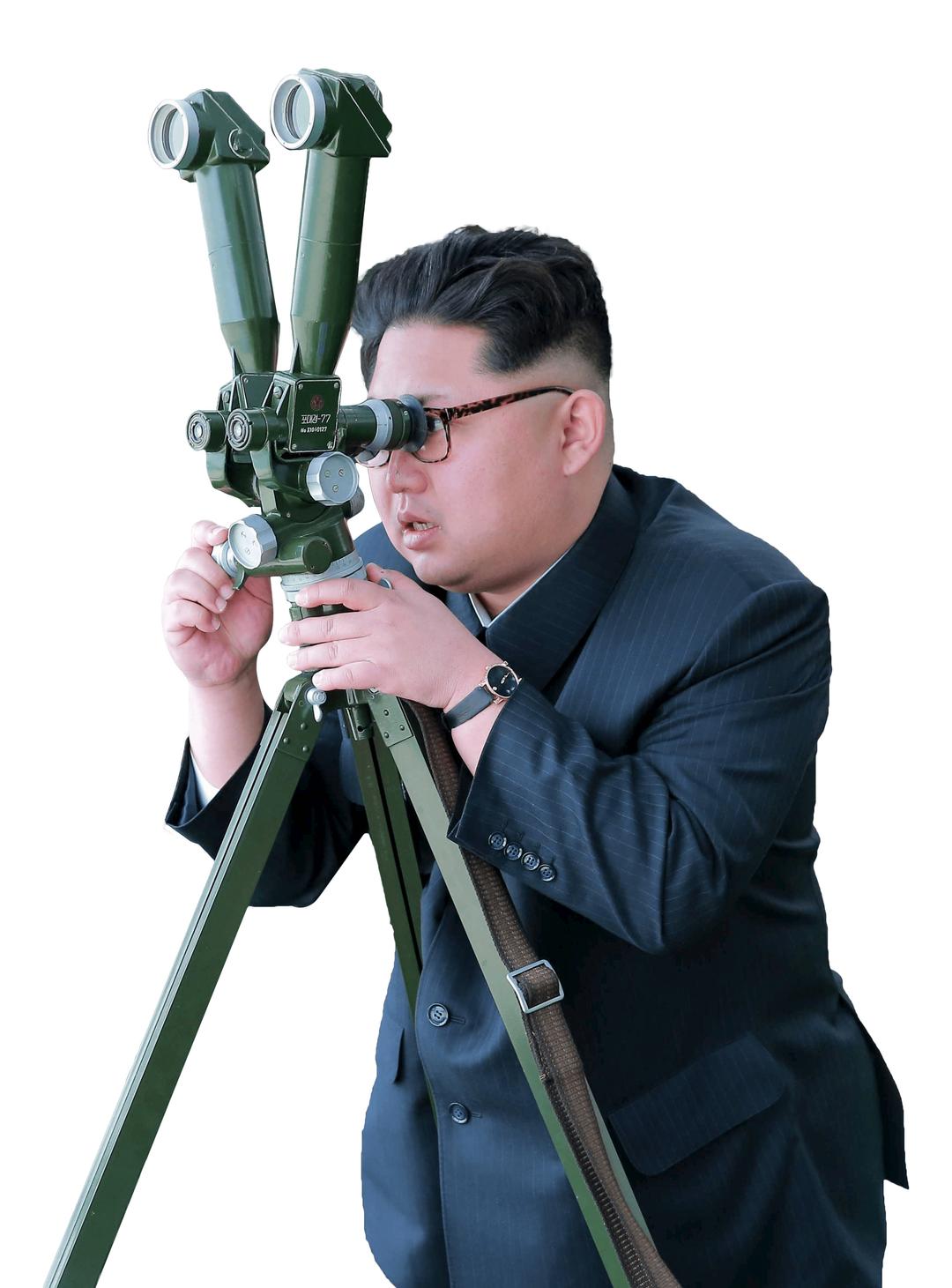 Kim Jong Un Checking png transparent