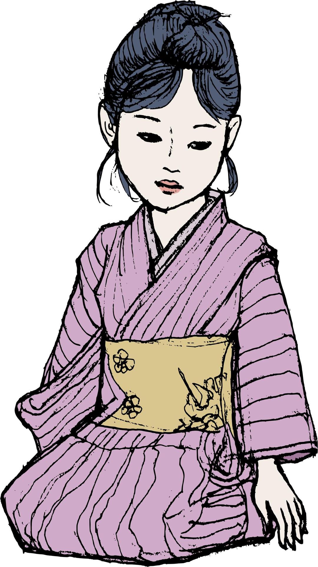Kimono Lady png transparent