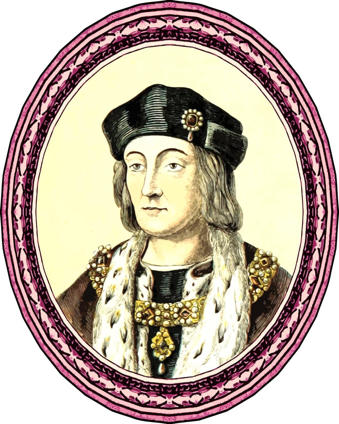 King Henry VII (framed) png transparent