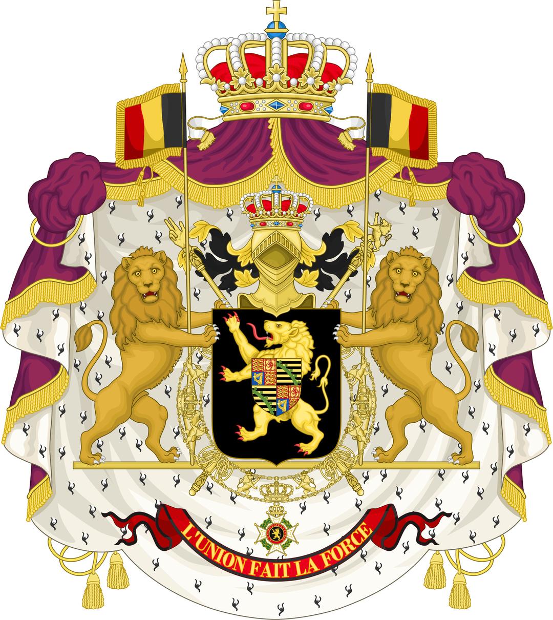King Leopold Coat Of Arms png transparent