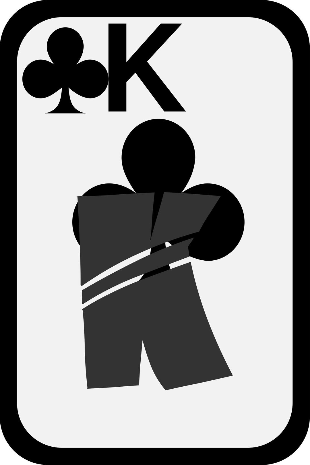 King of Clubs png transparent