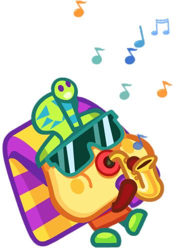 King Toot the Funky Pharaoh Playing Music png transparent
