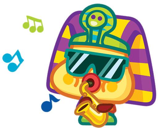 King Toot the Funky Pharaoh Playing the Saxophone png transparent