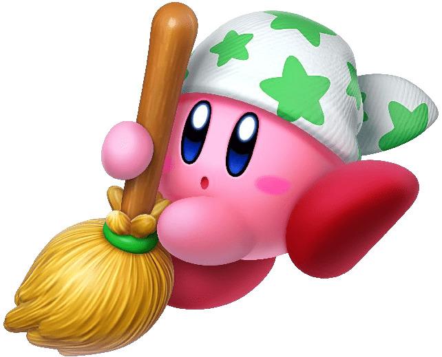 Kirby Is Cleaning png transparent
