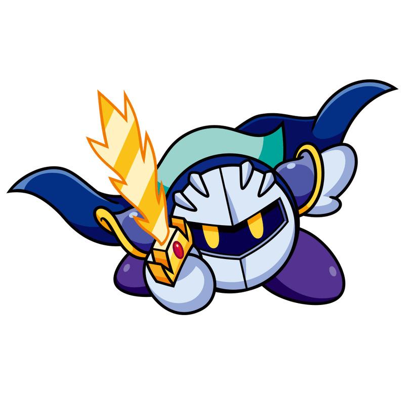 Kirby Meta Knight Holding Sword png transparent