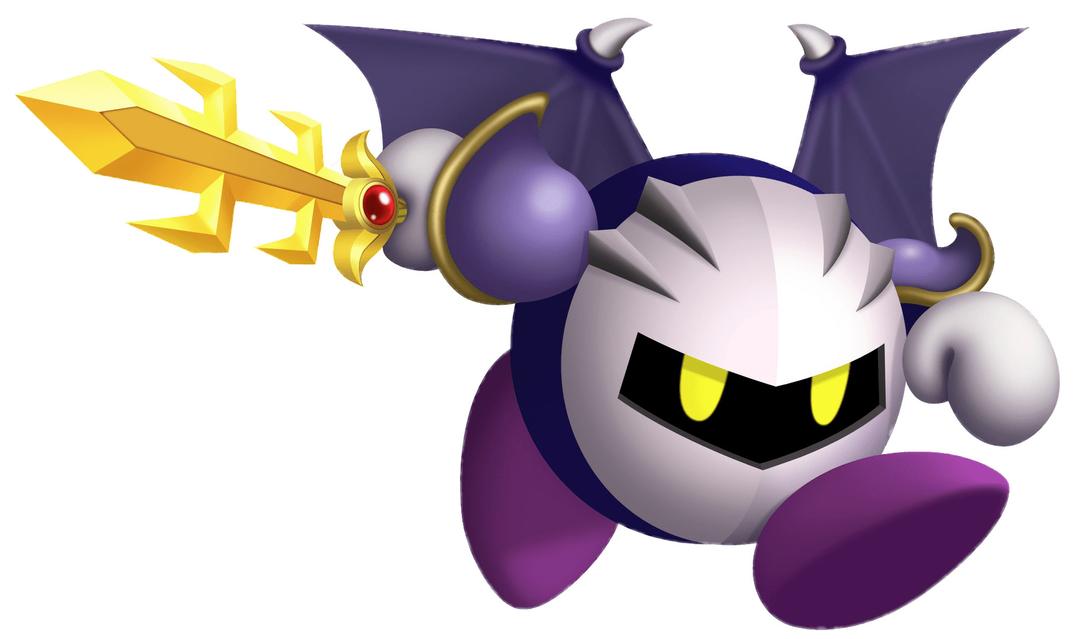Kirby Meta Knight Running With Sword png transparent