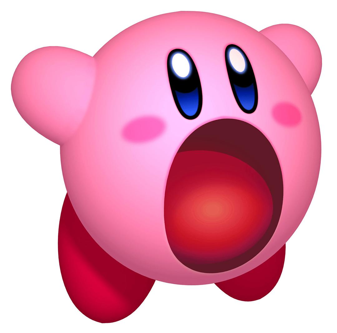 Kirby Mouth Wide Open png transparent