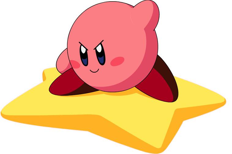 Kirby on A Star png transparent