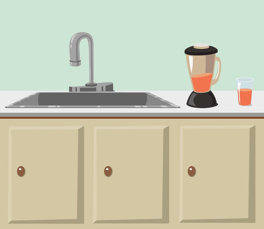 Kitchen counter and sink from Glitch png transparent