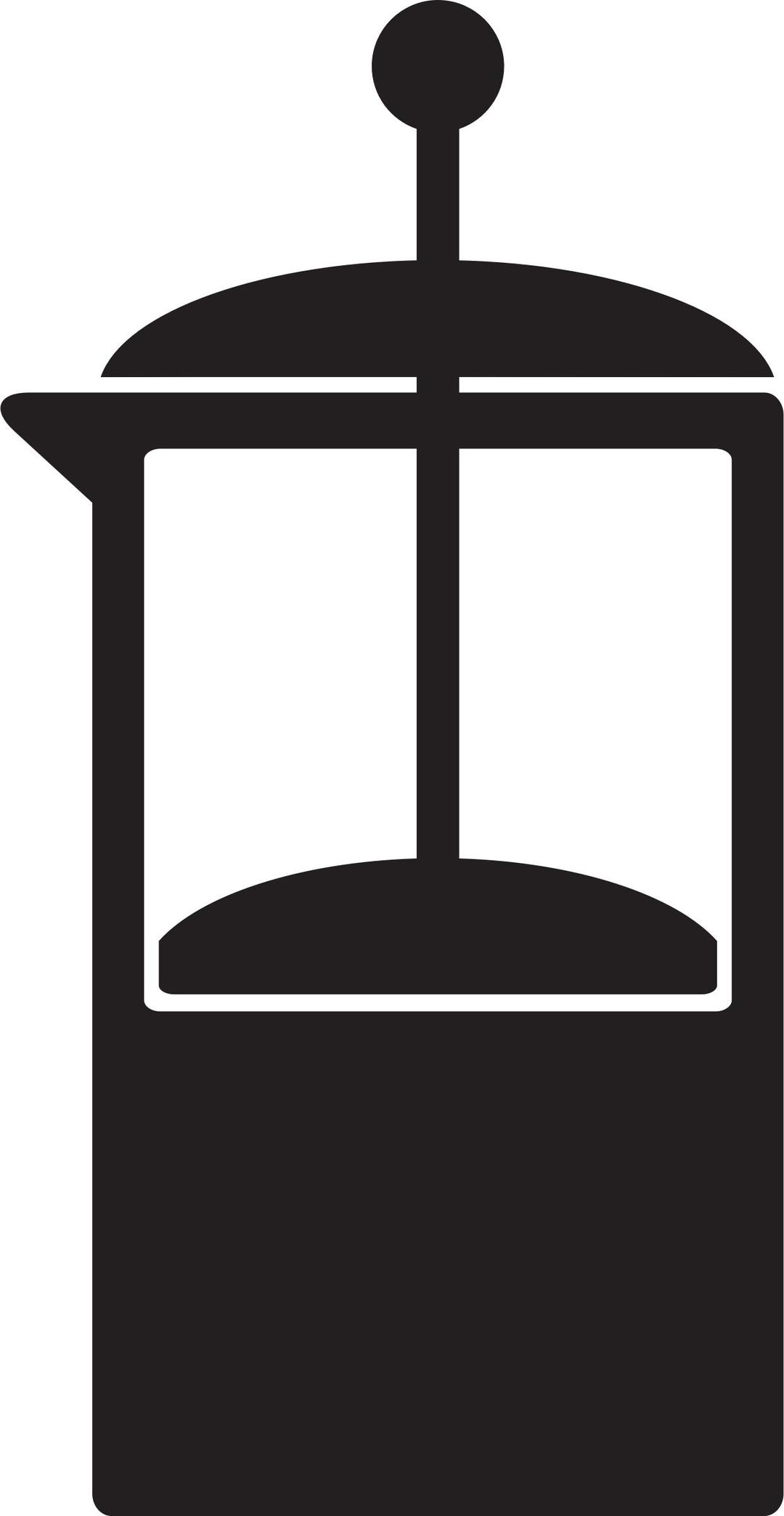 Kitchen Icon - Coffee French Press png transparent