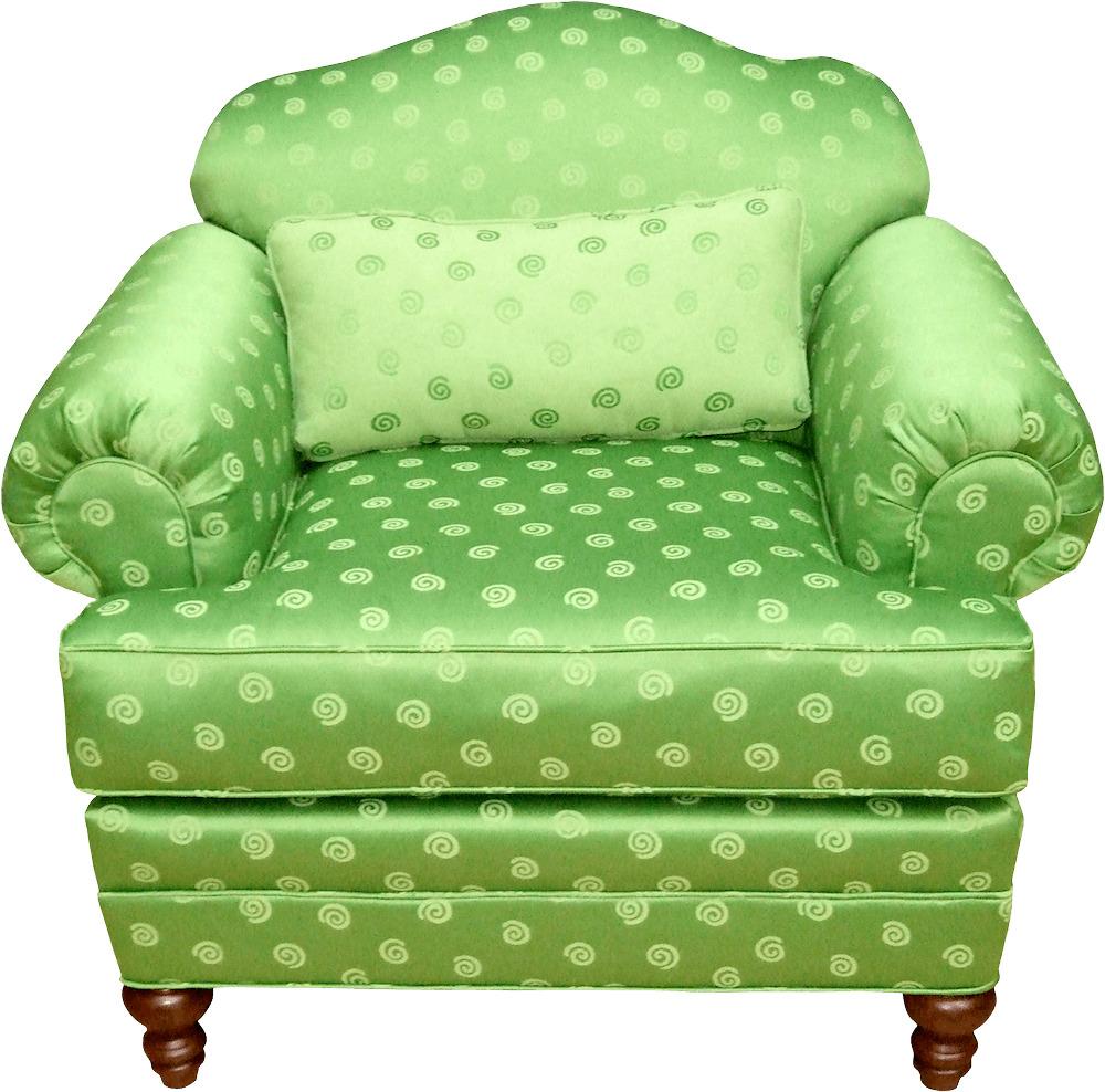 Kitsch Green Armchair png transparent