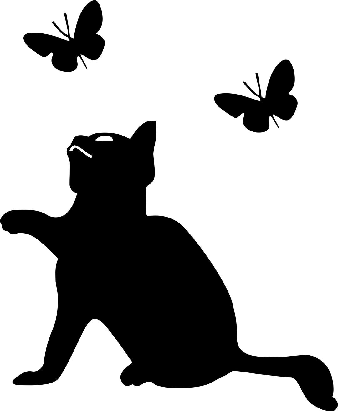 Kitten Playing With Butterflies Icon png transparent