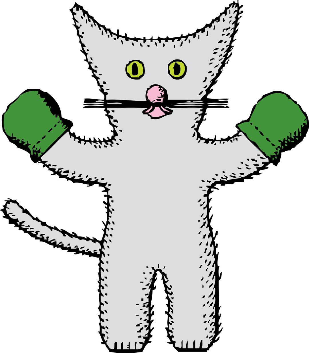 kitten with mittens png transparent