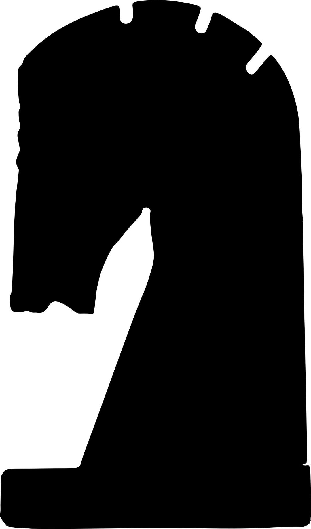 Knight Horse Silhouette png transparent