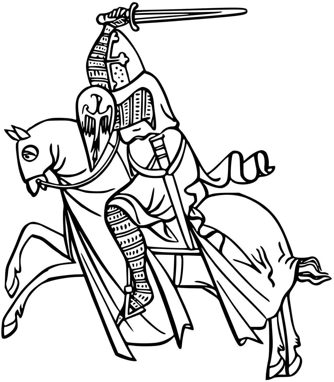 Knight on horseback 1 png transparent