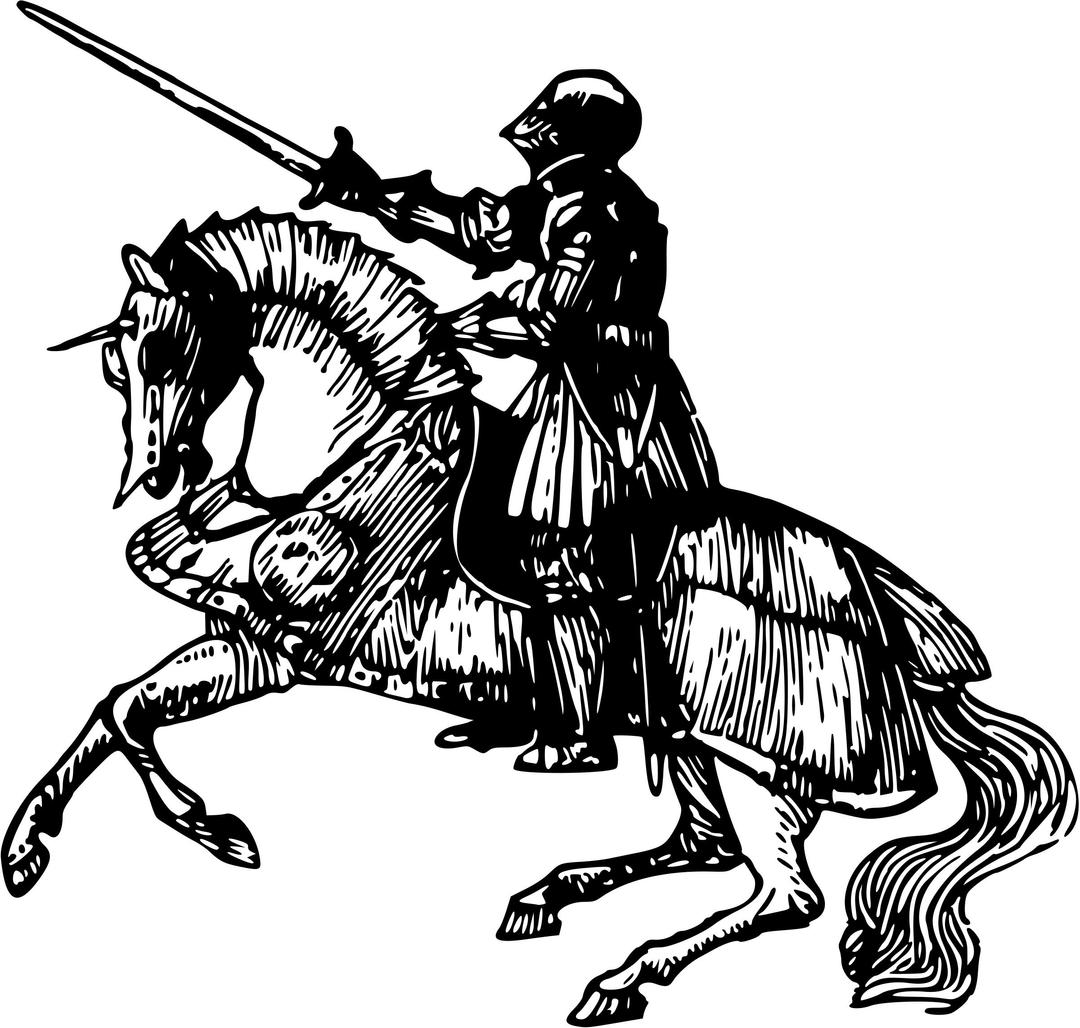 Knight on horseback 3 png transparent