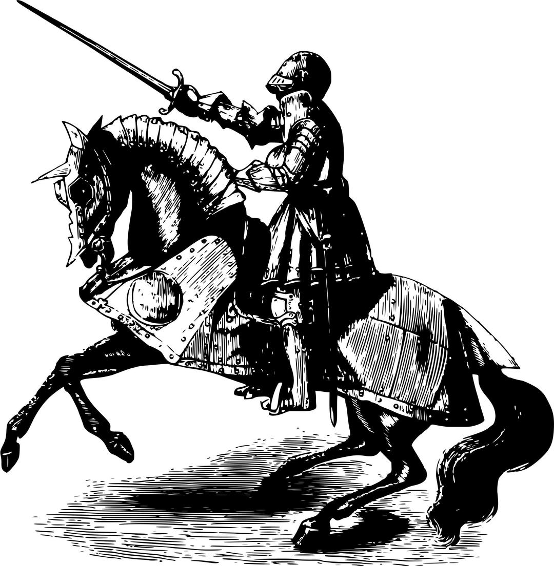 Knight on horseback 4 png transparent