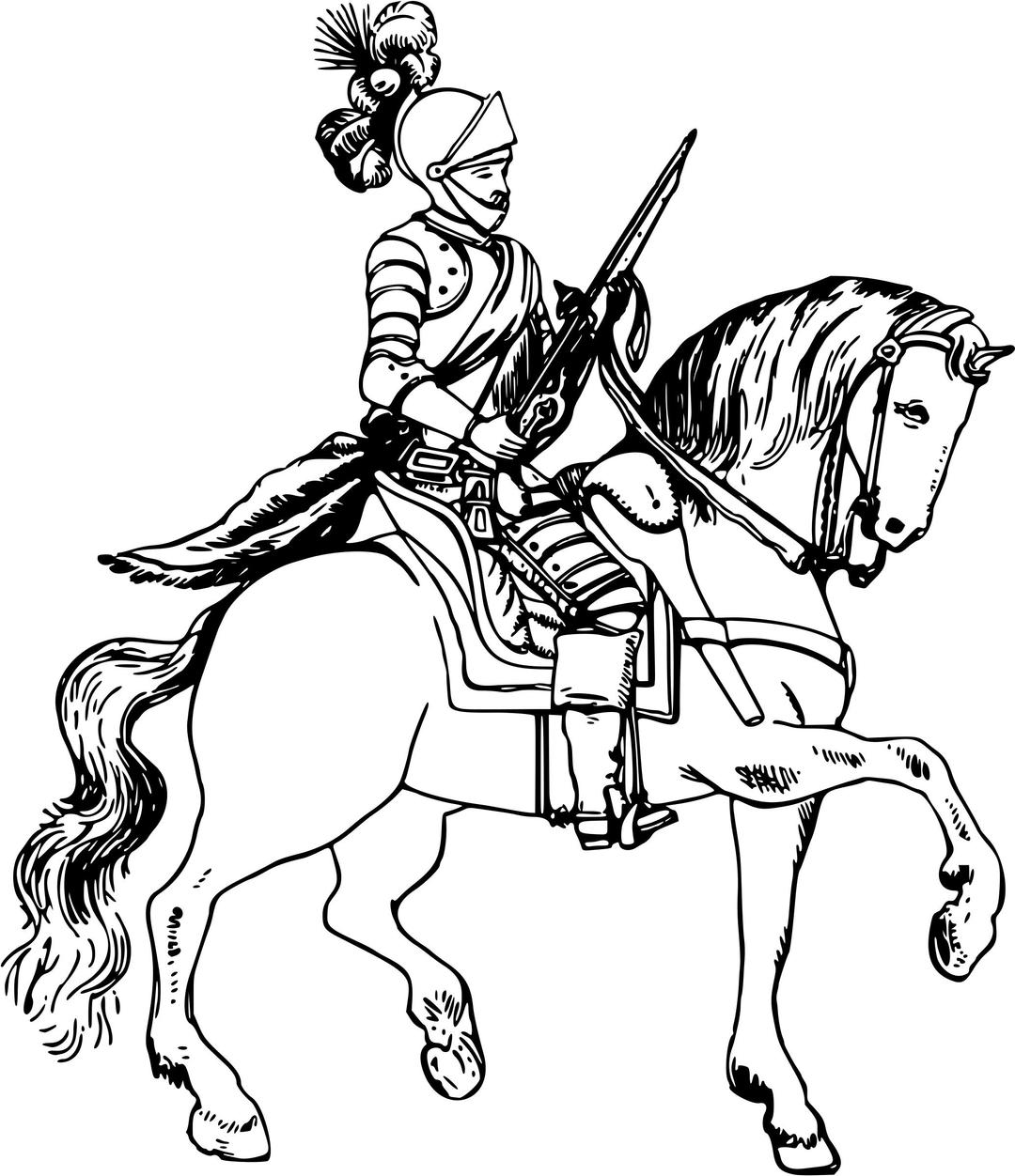 Knight on horseback 5 png transparent