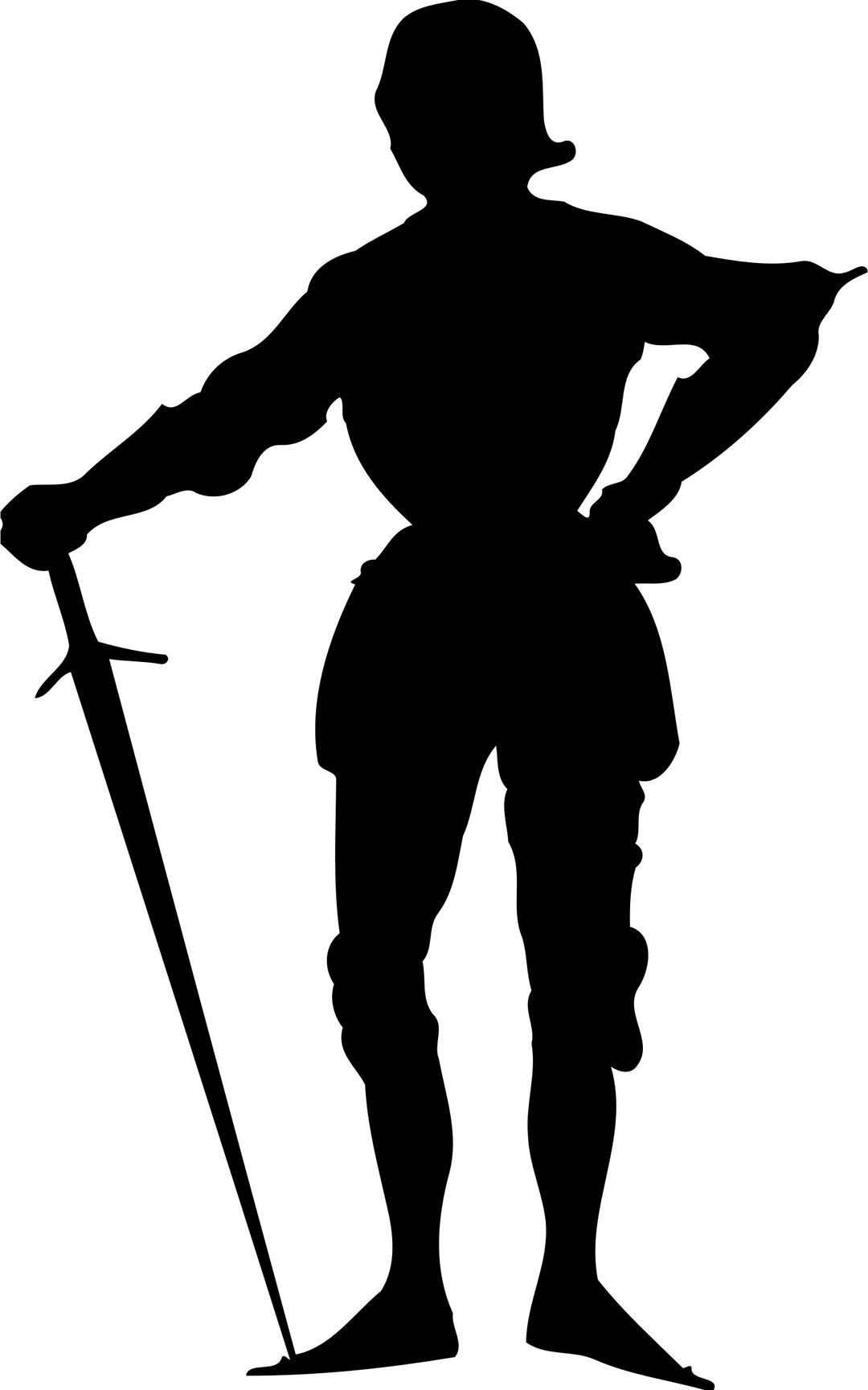 Knight silhouette 2 png transparent