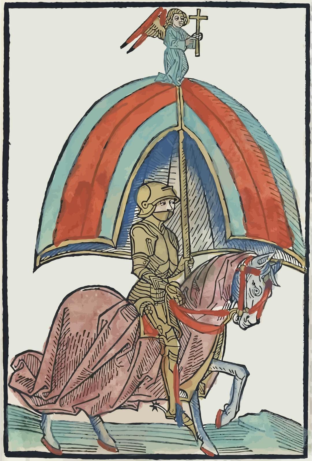 Knight Wearing Gothic Armor On A Horse png transparent