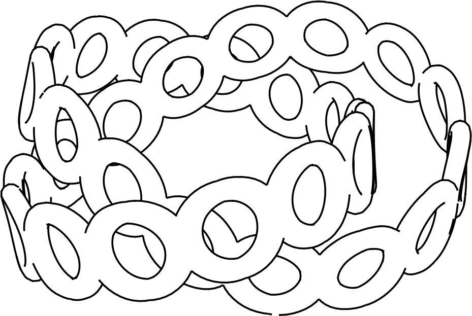 Knotted chain png transparent