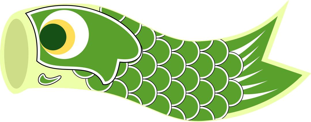 Koinobori Green png transparent