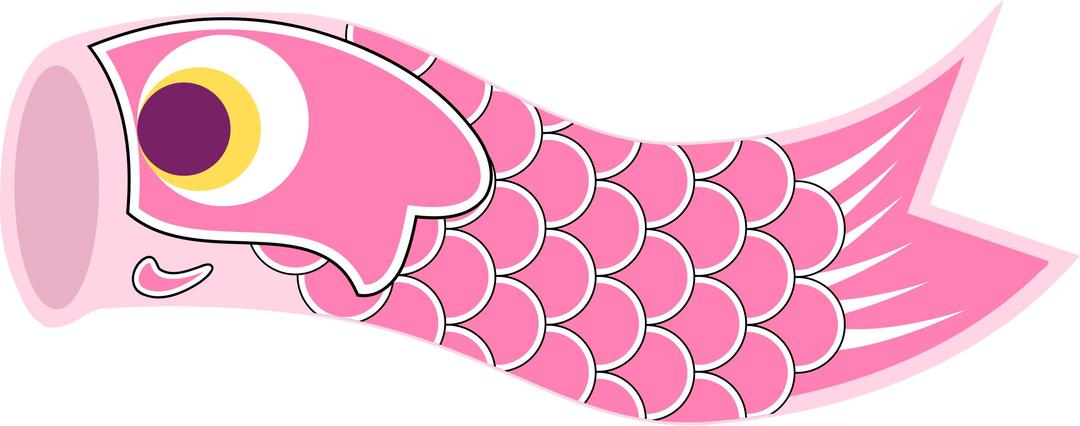 Koinobori Pink png transparent