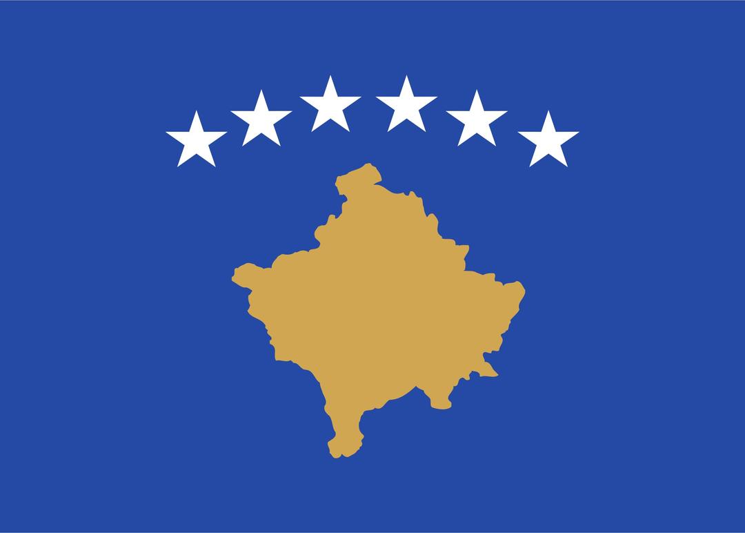 Kosovo Flag png transparent