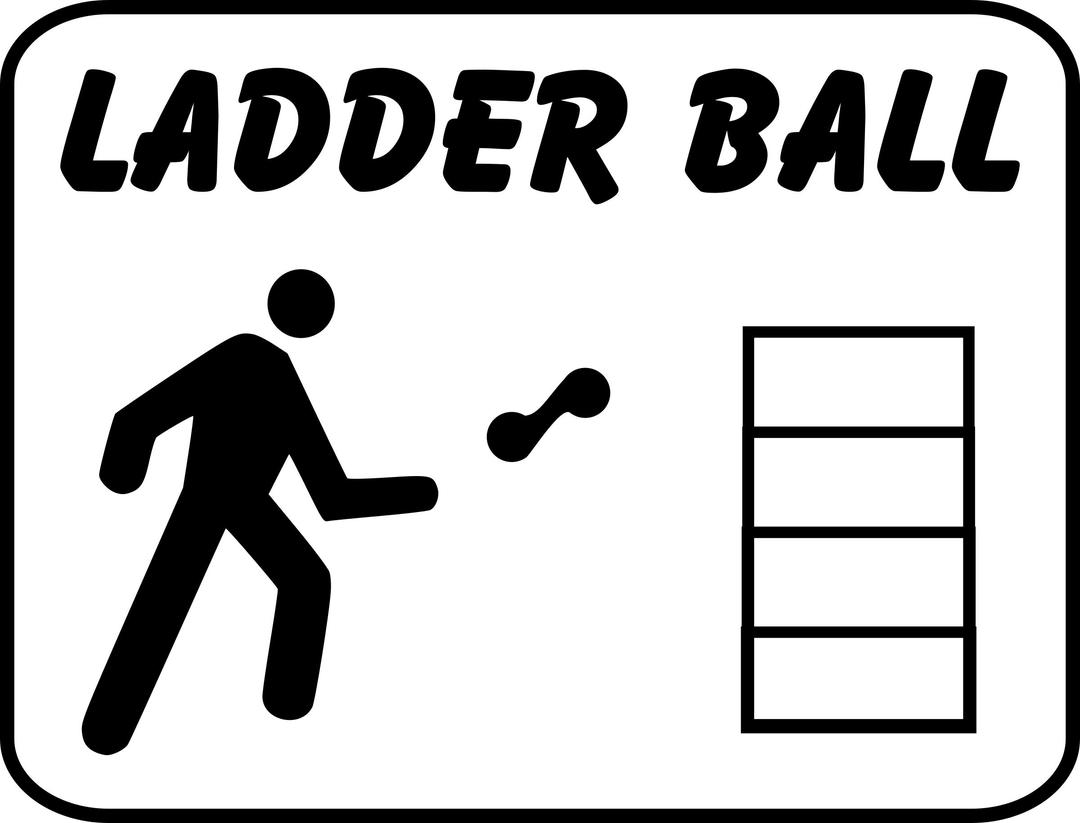 ladder ball sign png transparent